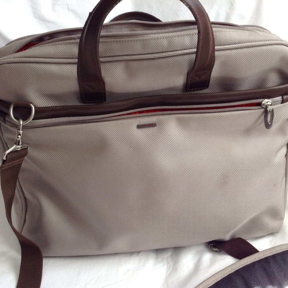 Canvas document bag -beige